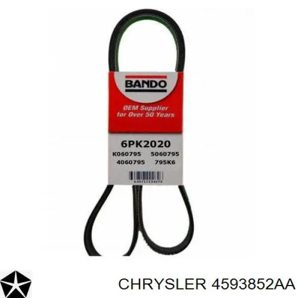 Correa de transmisión trapezoidal Chrysler 4593852AA precio, desde 24,67 EUR