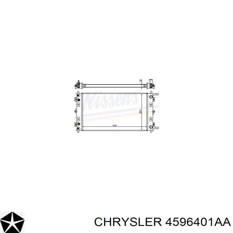 4596401AA Chrysler radiador refrigeración del motor