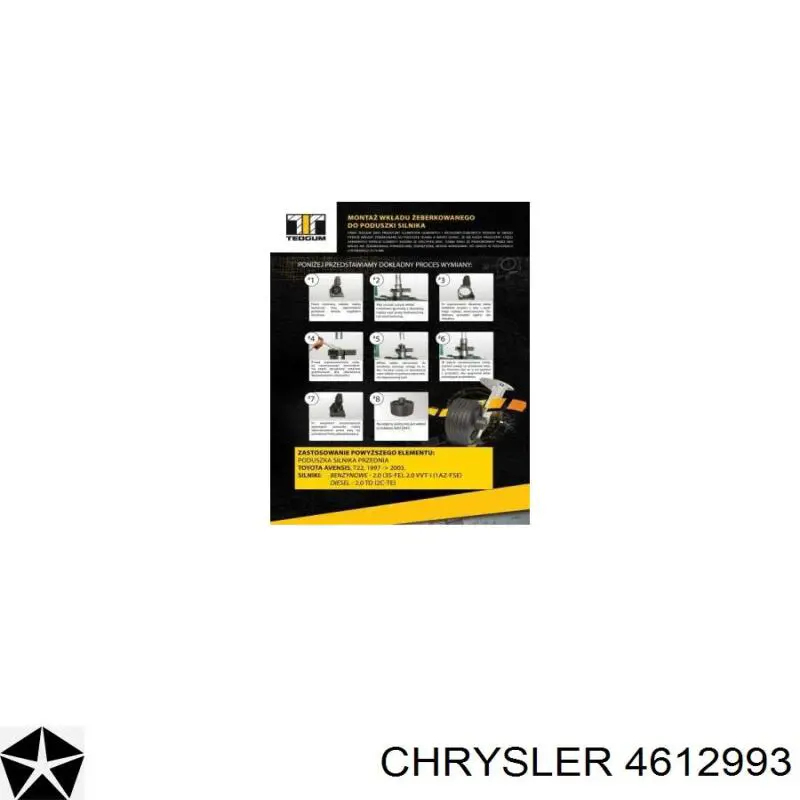 Soporte de motor delantero Chrysler 4612993 precio, desde 282,98 EUR