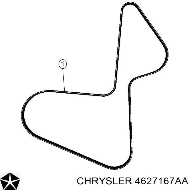 4627167AA Chrysler correa trapezoidal