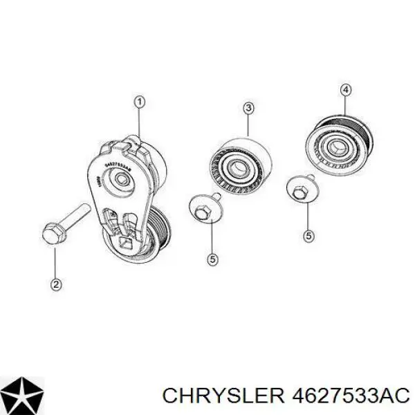 4627533AC Chrysler tensor de correa poli v