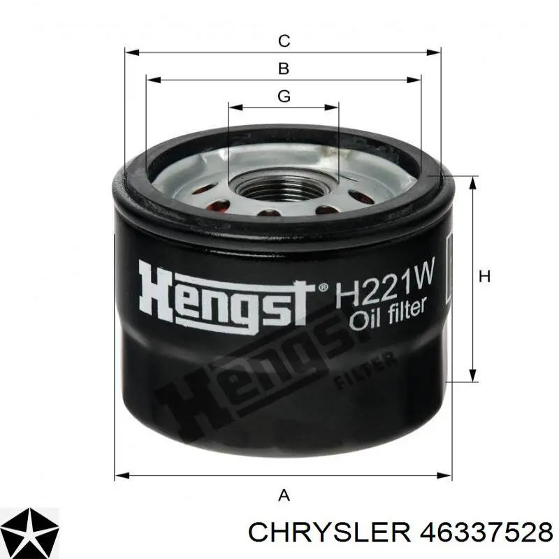 Filtro de aceite Chrysler 46337528 precio, desde 6,03 EUR