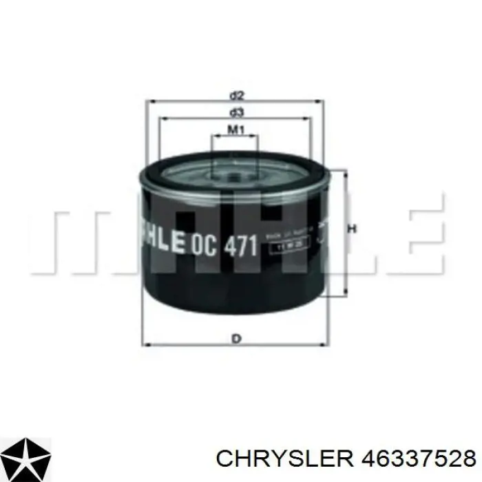 Comprar 46337528 Chrysler Filtros de aceite