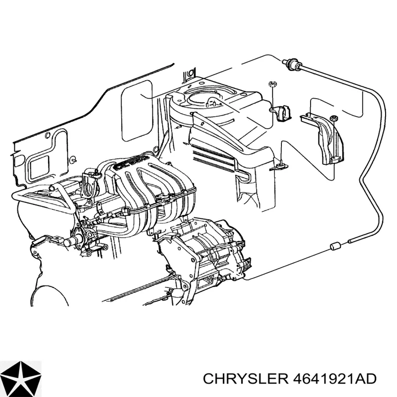 4641921AD Chrysler cable de embrague