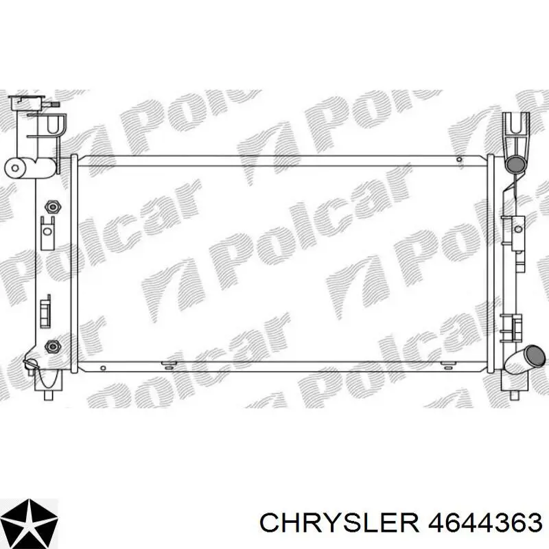 RAD1400 FVP radiador refrigeración del motor