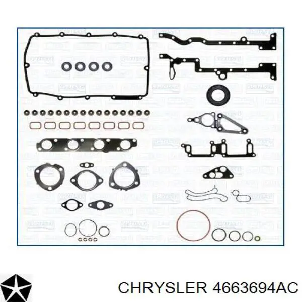 4663694AC Chrysler junta de culata derecha