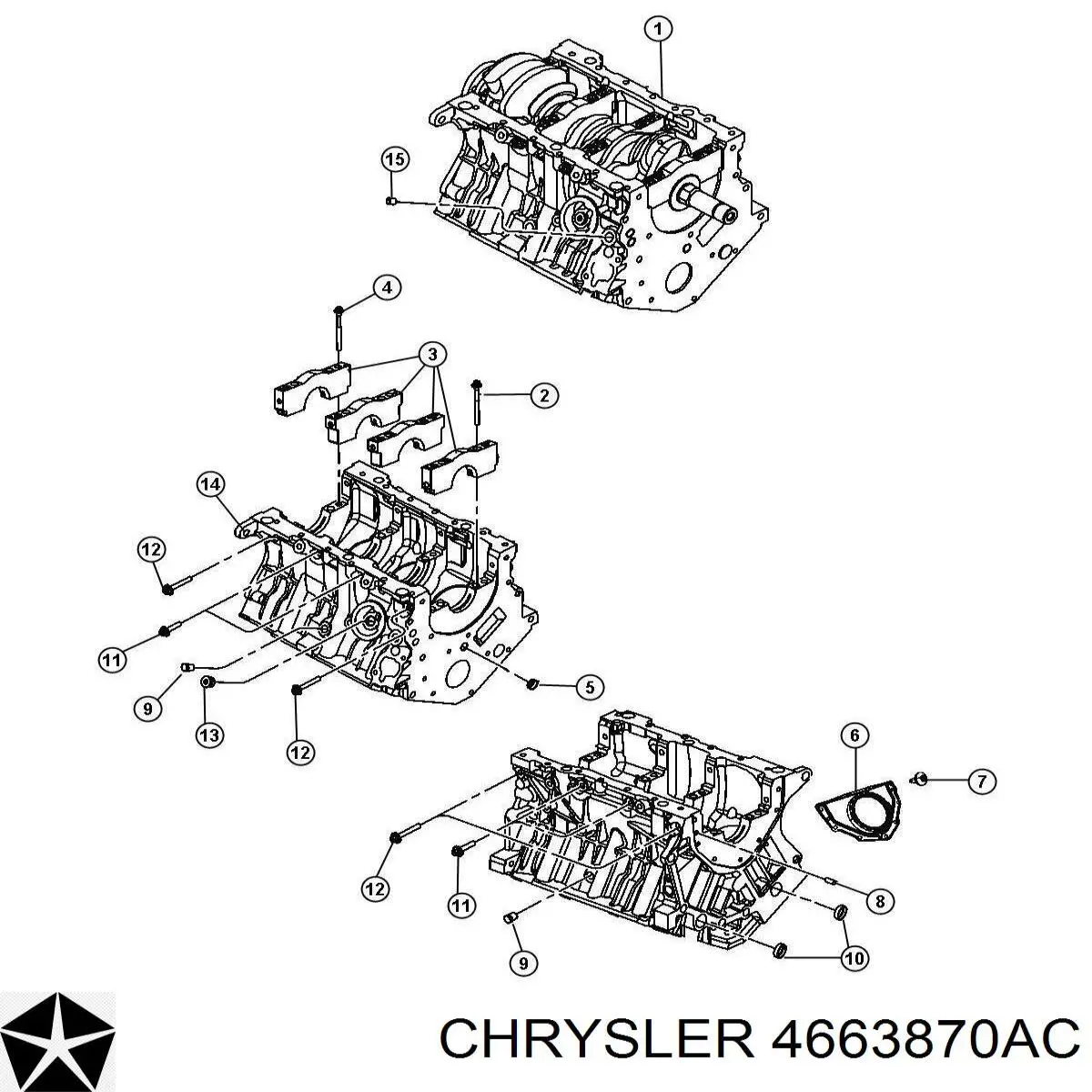 Retén del cigüeñal Chrysler 4663870AC precio, desde 29,83 EUR