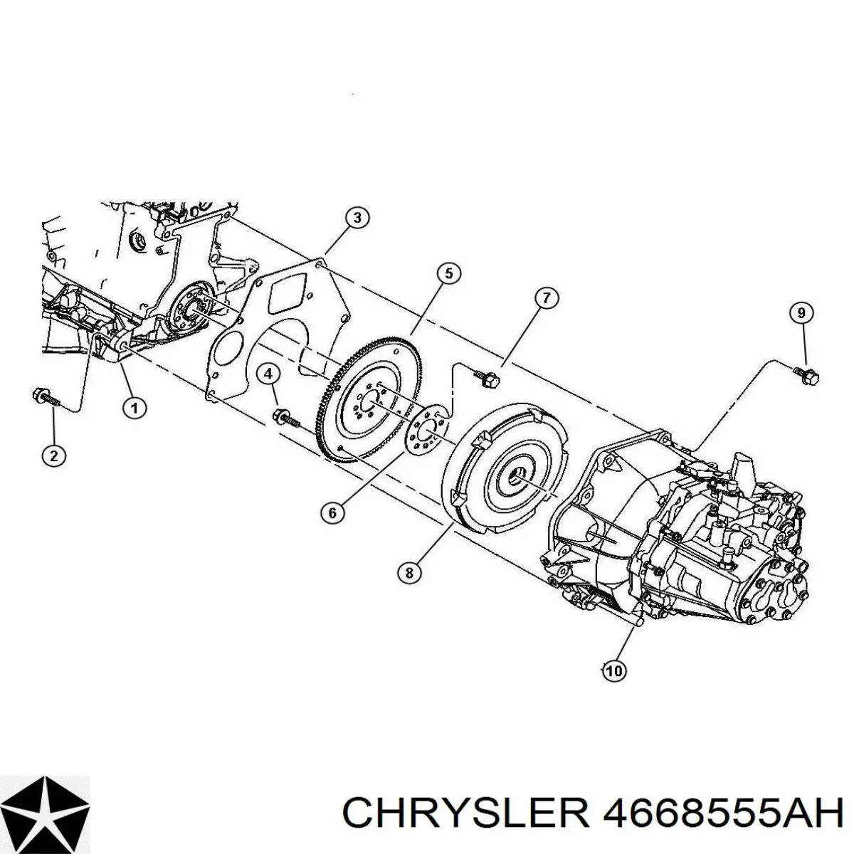 4668555AH Chrysler volante motor