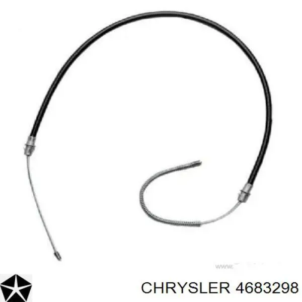 4683298 Chrysler cable de freno de mano trasero derecho