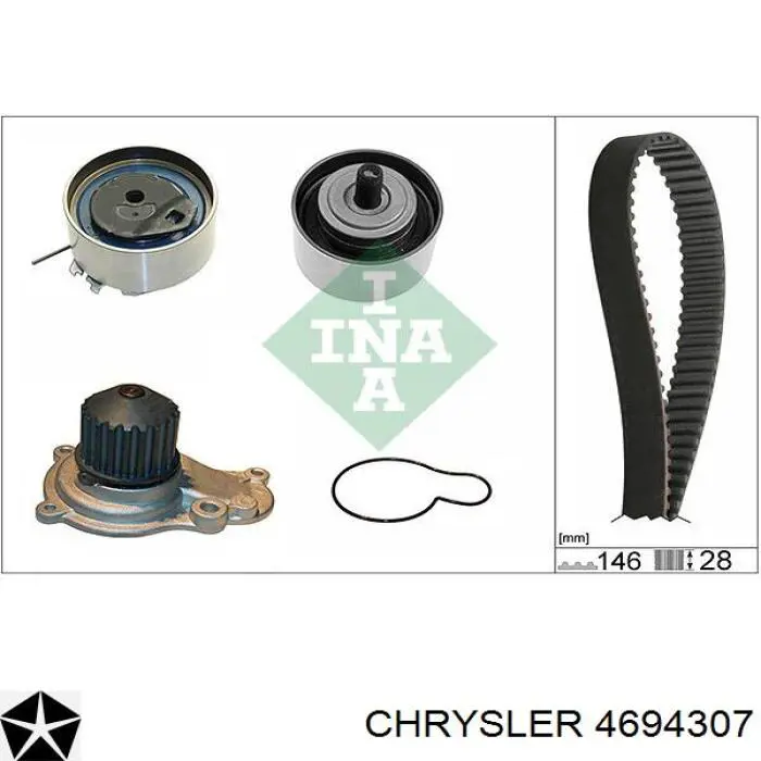 4694307 Chrysler bomba de agua