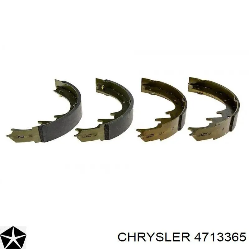 4713365 Chrysler zapatas de frenos de tambor traseras