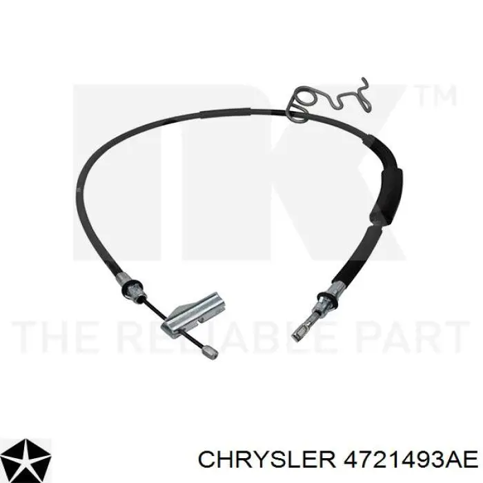 4721493AE Chrysler cable de freno de mano trasero izquierdo