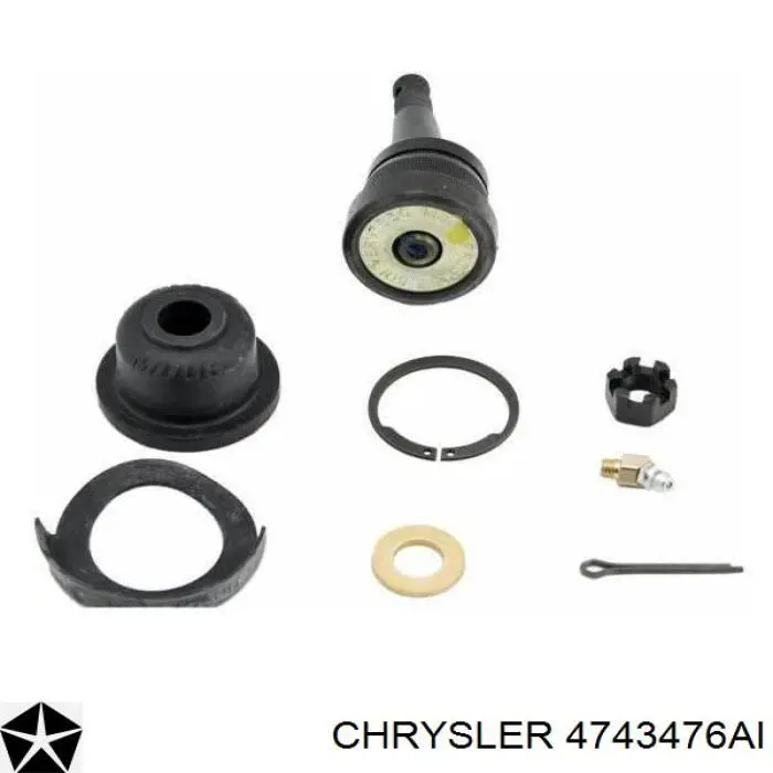 4743476AI Chrysler barra oscilante, suspensión de ruedas delantera, inferior derecha