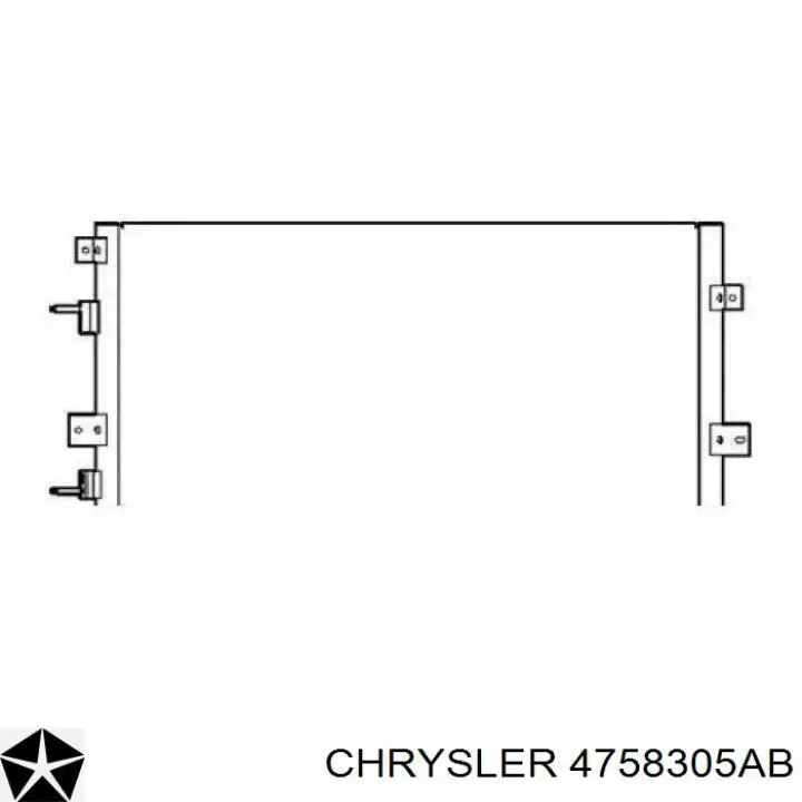 4758305AB Chrysler condensador aire acondicionado