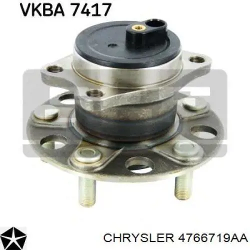 Cubo de rueda trasero 4766719AA Chrysler