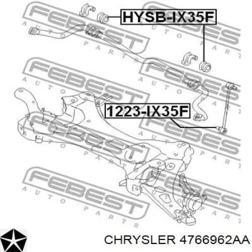 Comprar 4766962AA Chrysler Bieleta estabilizadora delantera