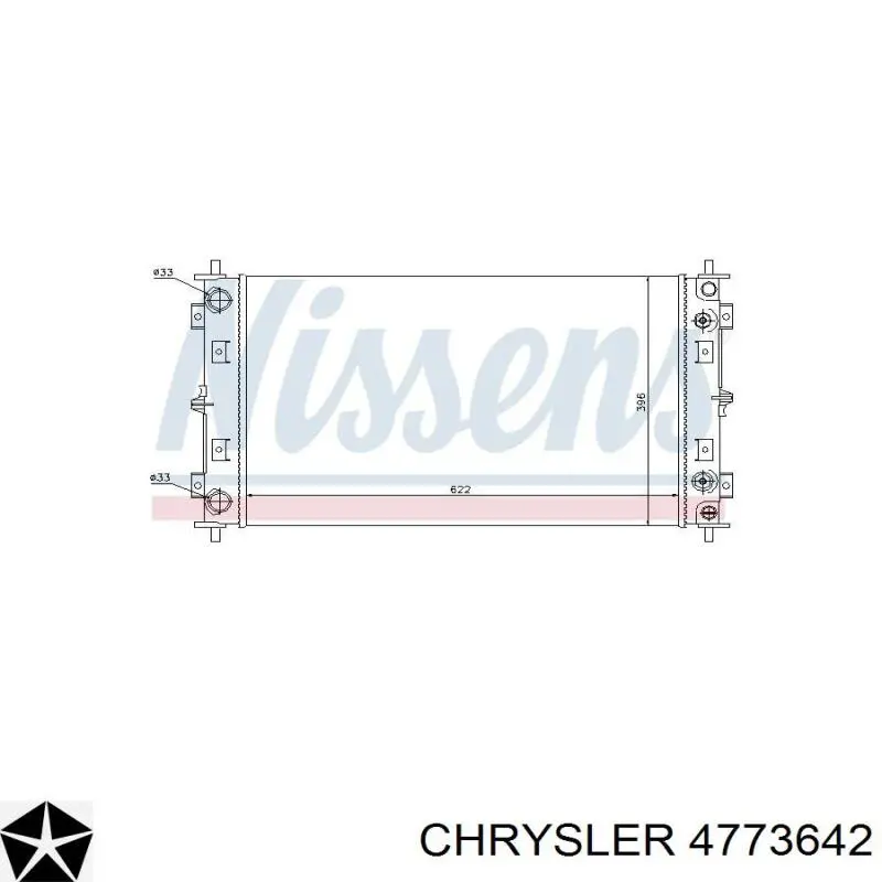 4773642 Chrysler radiador refrigeración del motor