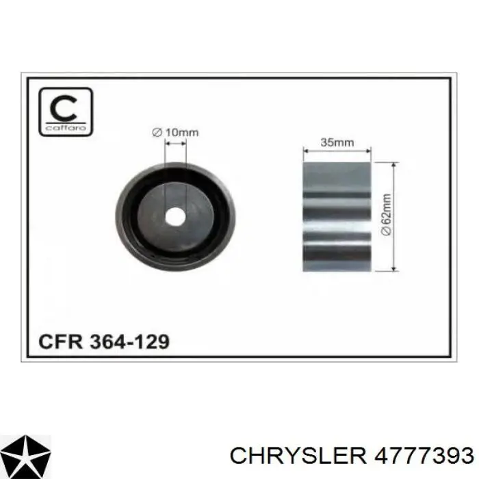 4777393 Chrysler rodillo, cadena de distribución