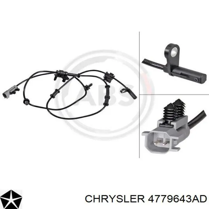 4779643AD Chrysler sensor abs trasero izquierdo