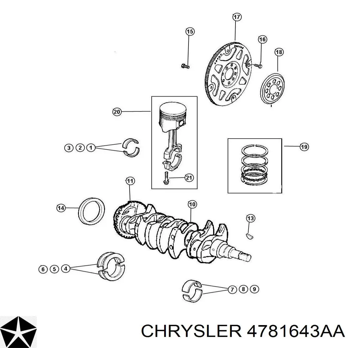 4781643AA Chrysler