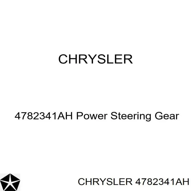 4782341AH Chrysler cremallera de dirección