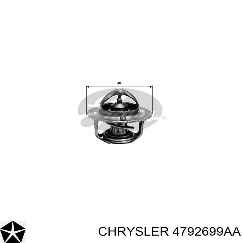 4792699AA Chrysler termostato