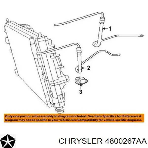 Aire acondicionado capacitor Chrysler 4800267AA precio, desde 74,05 EUR