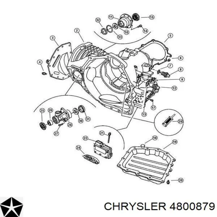 4800879 Chrysler sensor de velocidad