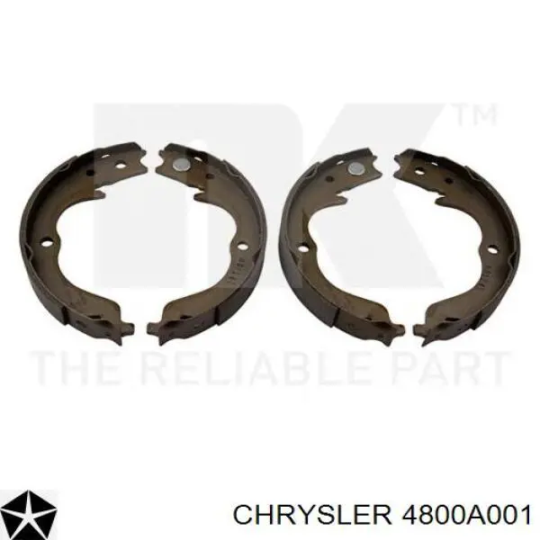 4800A001 Chrysler zapatas de freno de mano