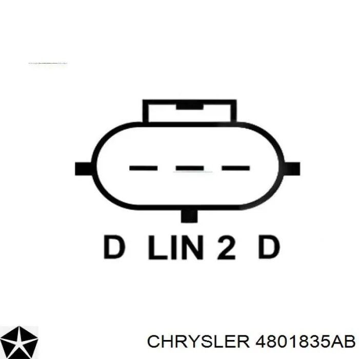 4801835AB Chrysler alternador