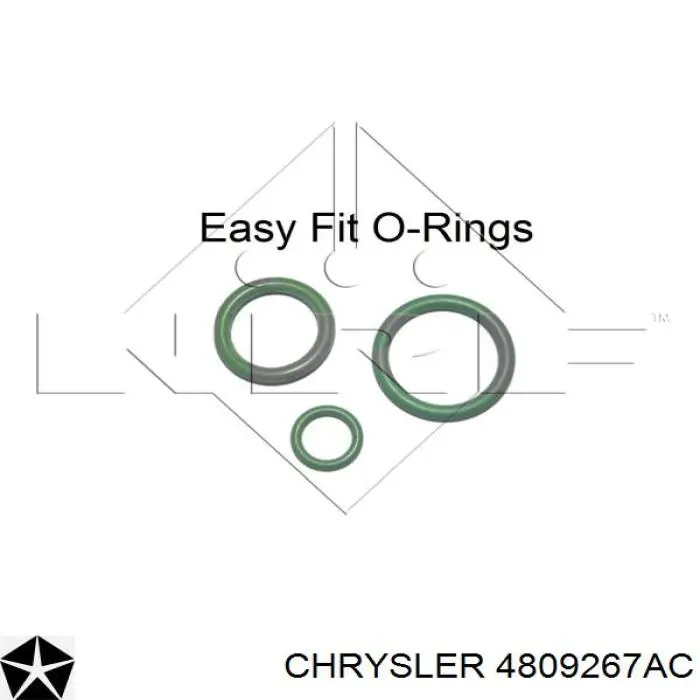 04809267AC Chrysler Radiador de aire acondicionado