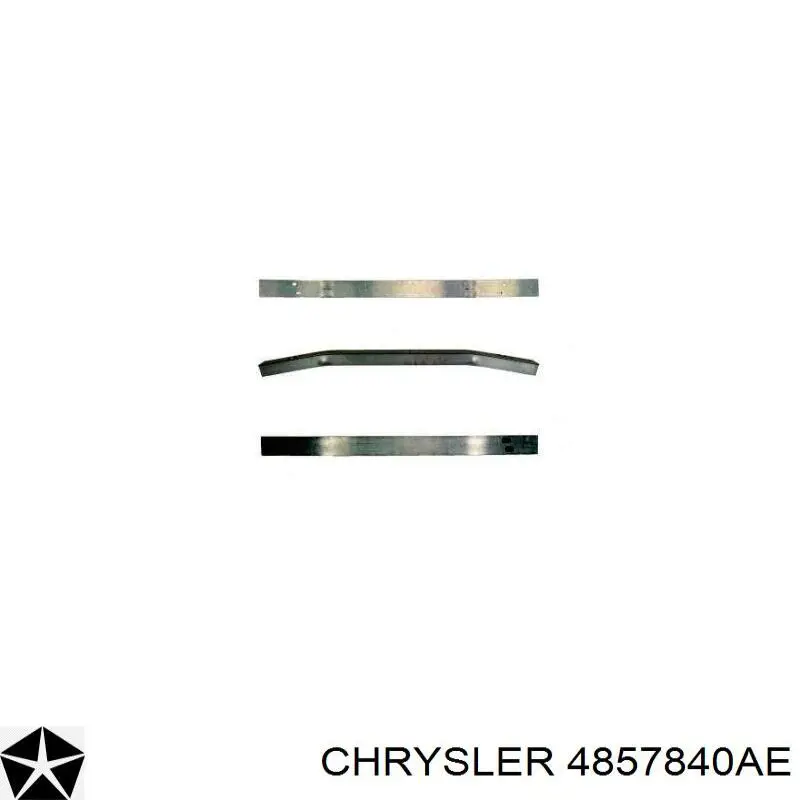 4857840AE Chrysler refuerzo parachoque delantero