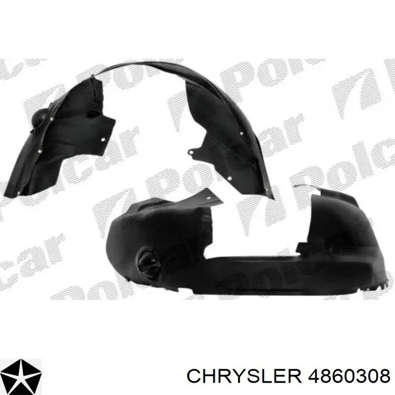 Guardabarros interior derecho, aleta delantera Chrysler 4860308 precio, desde 17,51 EUR