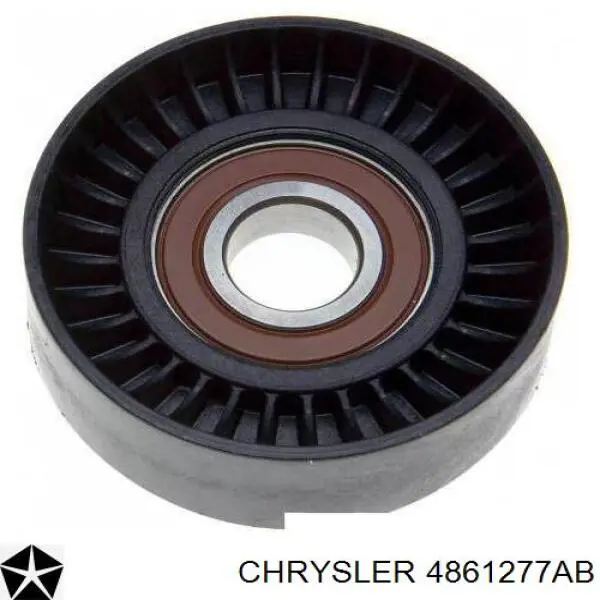 4861277AB Chrysler tensor de correa, correa poli v