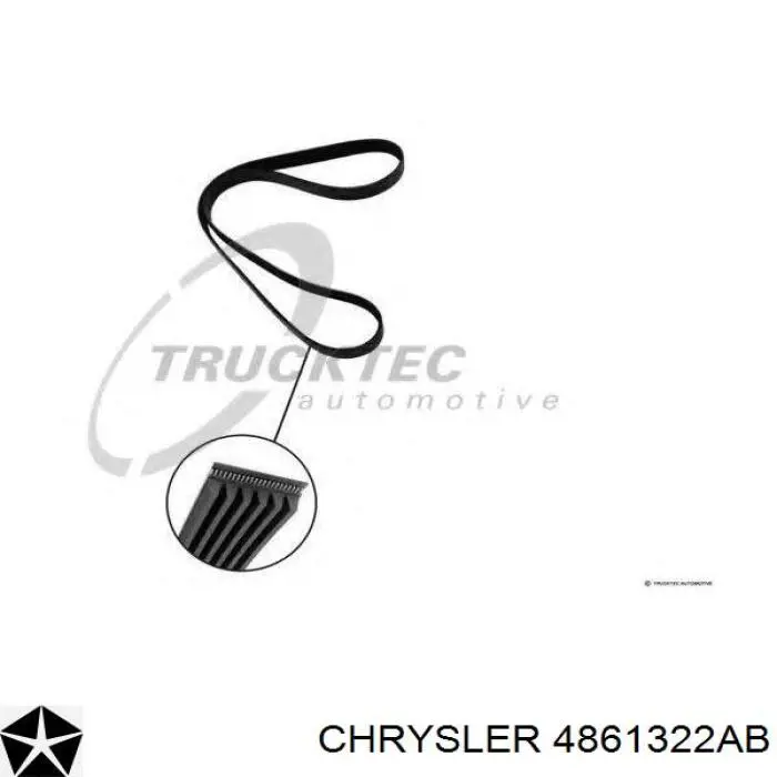 4861322AB Chrysler correa trapezoidal