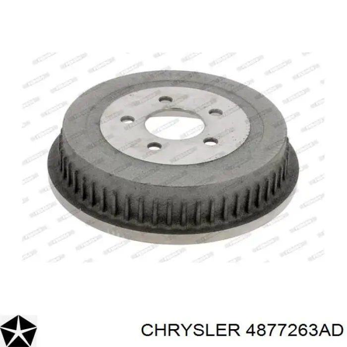 4877263AD Chrysler freno de tambor trasero