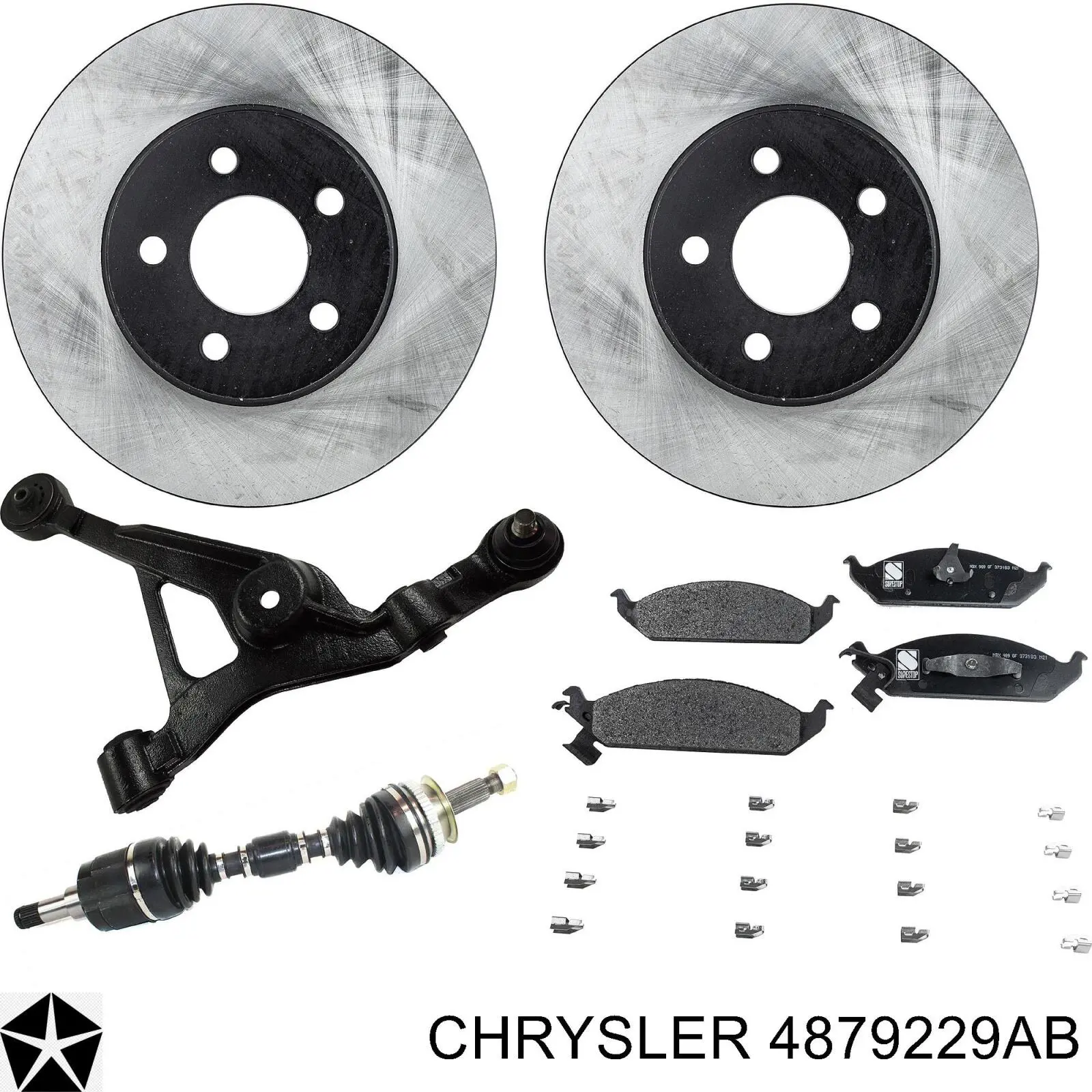 4879229AB Chrysler freno de disco delantero