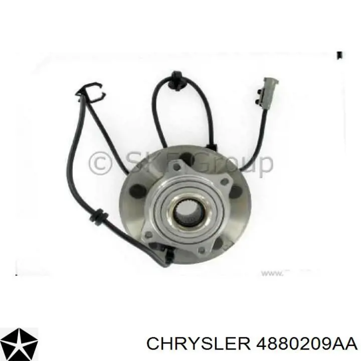 4880209AA Chrysler cubo de rueda trasero