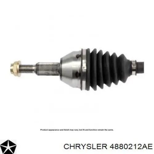 4880212AE Chrysler árbol de transmisión delantero derecho