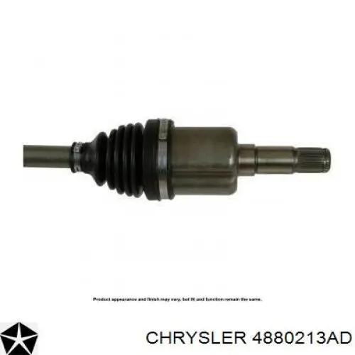 4880213AC Chrysler árbol de transmisión delantero izquierdo