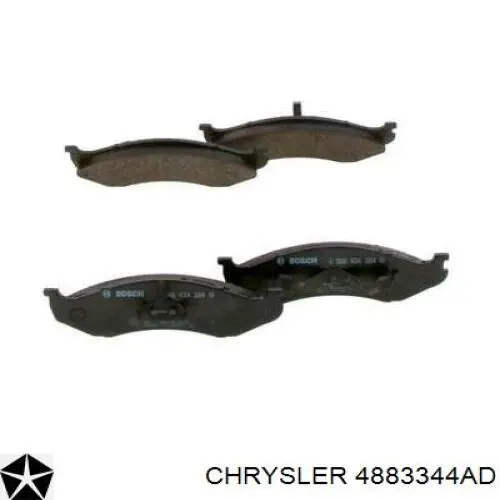 4883344AD Chrysler pastillas de freno delanteras