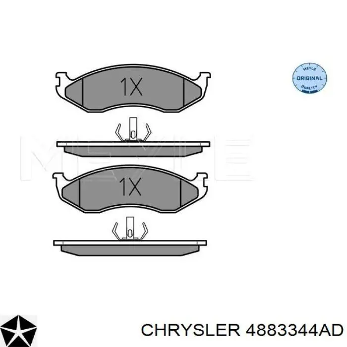 Pastillas de freno delanteras Jeep Grand Cherokee 1 Z