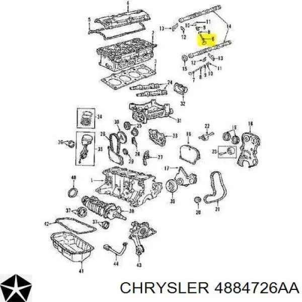 Comprar 4884726AA Chrysler Chaveta De Sujecion De Valvula