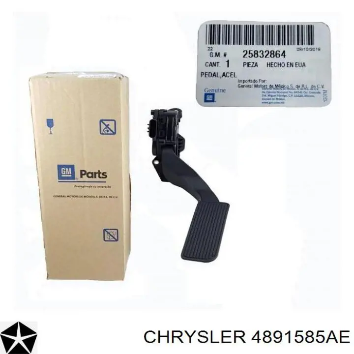 Potenciómetro pedal acelerador Fiat/Alfa/Lancia 04891585AE precio, desde 63,75 EUR