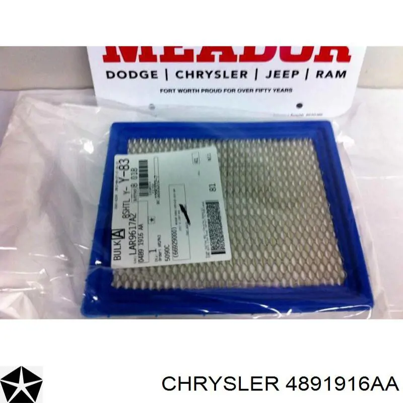 4891916AA Chrysler filtro de aire