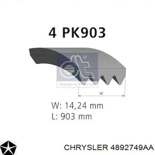 Correa trapezoidal Subaru Forester 1 S10, SF