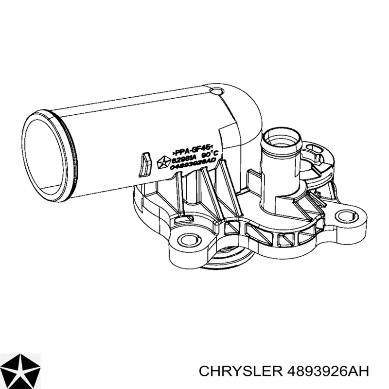 Carcasa del termostato Chrysler 4893926AH precio, desde 53,05 EUR