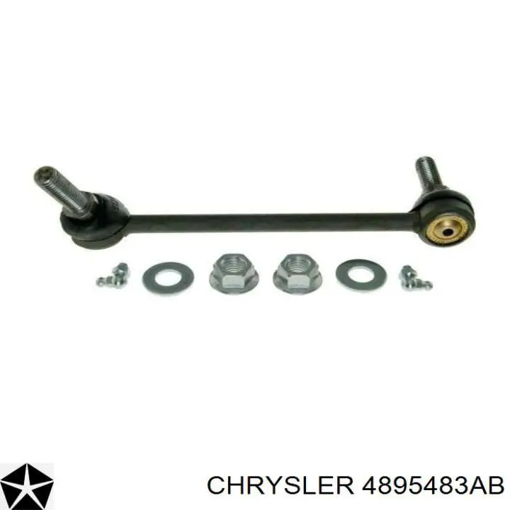 4895483AB Chrysler barra estabilizadora delantera izquierda