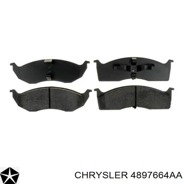 4897664AA Chrysler pastillas de freno delanteras