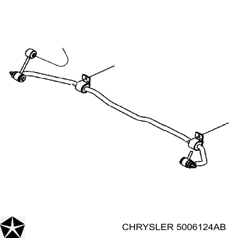 Buje de barra estabilizadora trasera Chrysler 5006124AB precio, desde 5,34 EUR